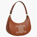 Celine Ava Bag Triomphe Embroidery Tan