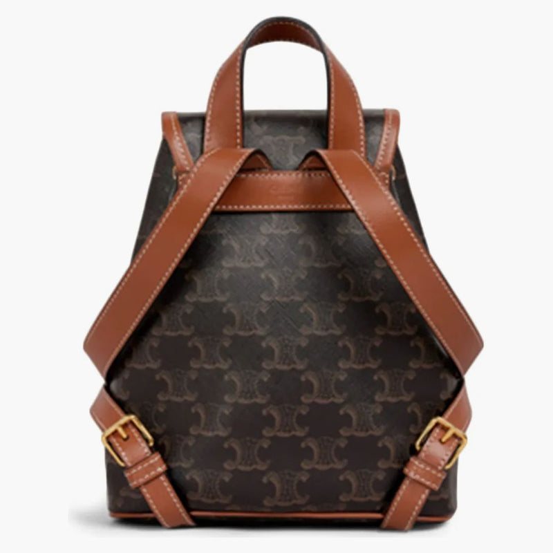 Celine ryggsäck folco mini triomphe tan