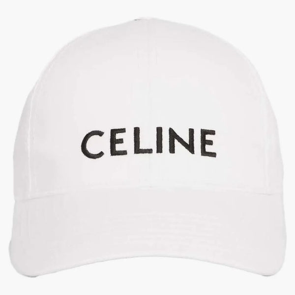Celine Baseball Cap i bomullsvit