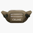 Trekking taška na pás celiny v bavlněné gabardinu s celine tisk khaki