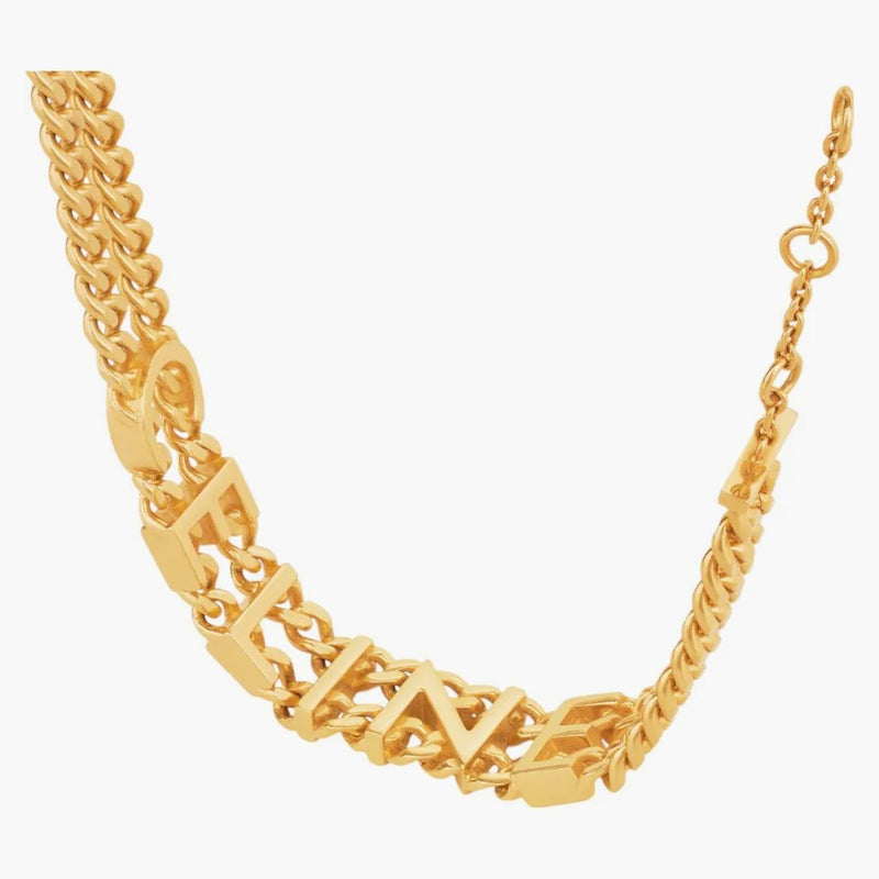 Celine -armband i mässing med guldfinishgourmetguld