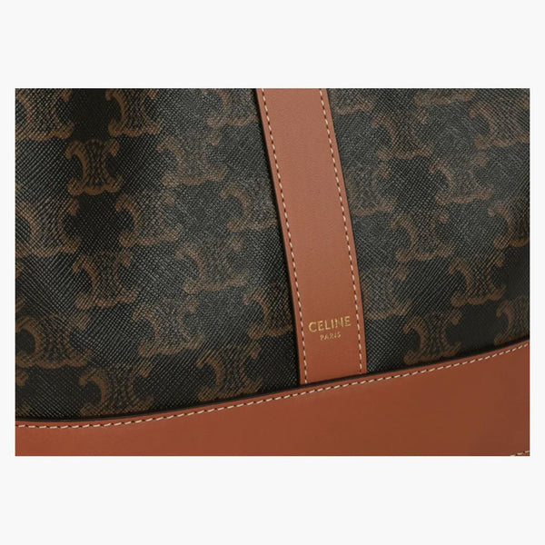 Celine Bucket Bag Medium Triomphe Tan