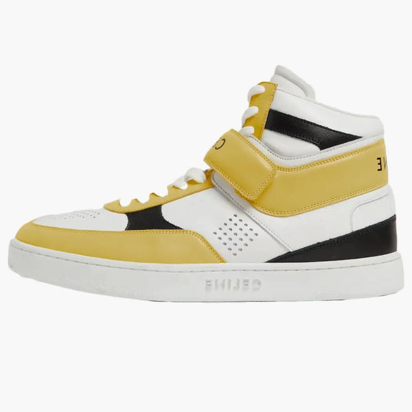 Celine CT-03 läder High-Top sneakers gul vit svart