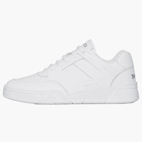 Celine CT-07 Trainer Low Snörning vitt läder