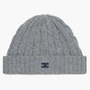 Celine Cable-Knit Beanie in cashmere gray