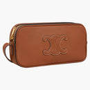 Celine kamera ramenní taška mini triomphe vyšívání opálení