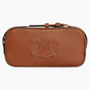 Celine kamera ramenní taška mini triomphe vyšívání opálení