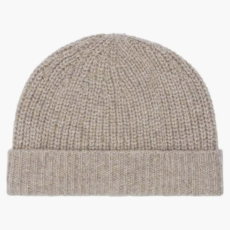 Celine kashmir broderad triomphe beanie beige/vit
