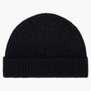 Celine Cashmere Embroidered Triomphe Beanie Black