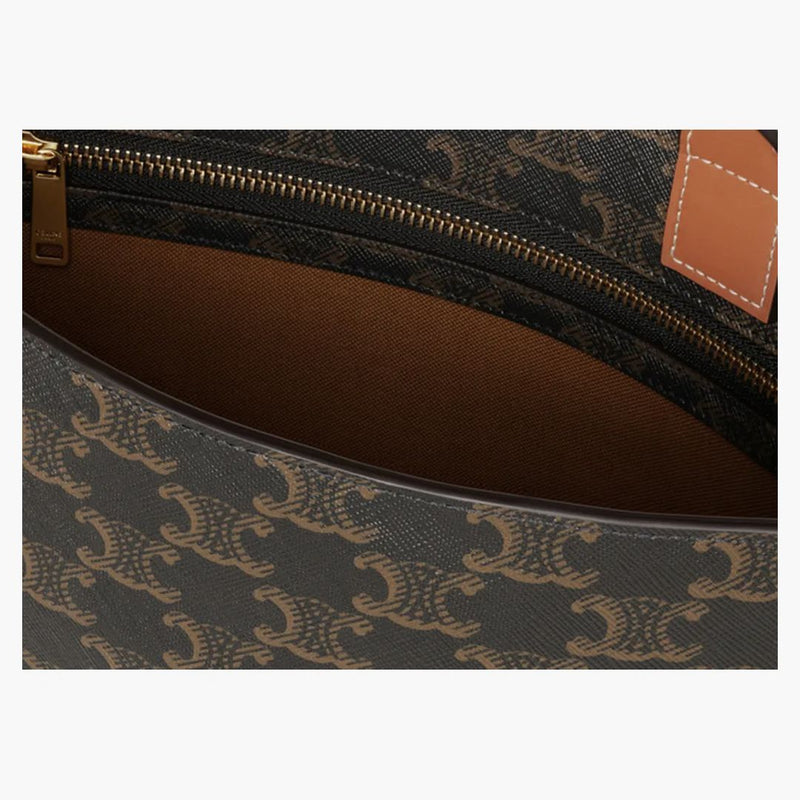 Celine Print Cabas Vertical Small Triomphe Tan