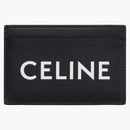 Celine Celine Print Card Holder (2 slot) Black White