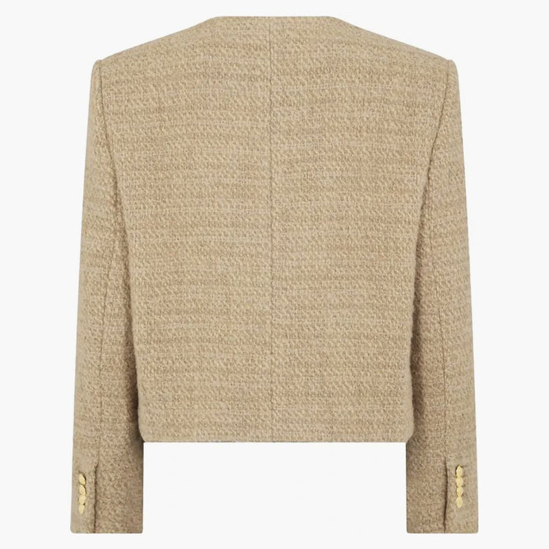 Celine Chasseur Natural Sticked Nette Jacket Natural