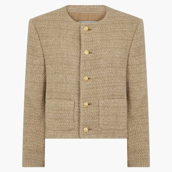 Celine Chasseur Natural Sticked Nette Jacket Natural