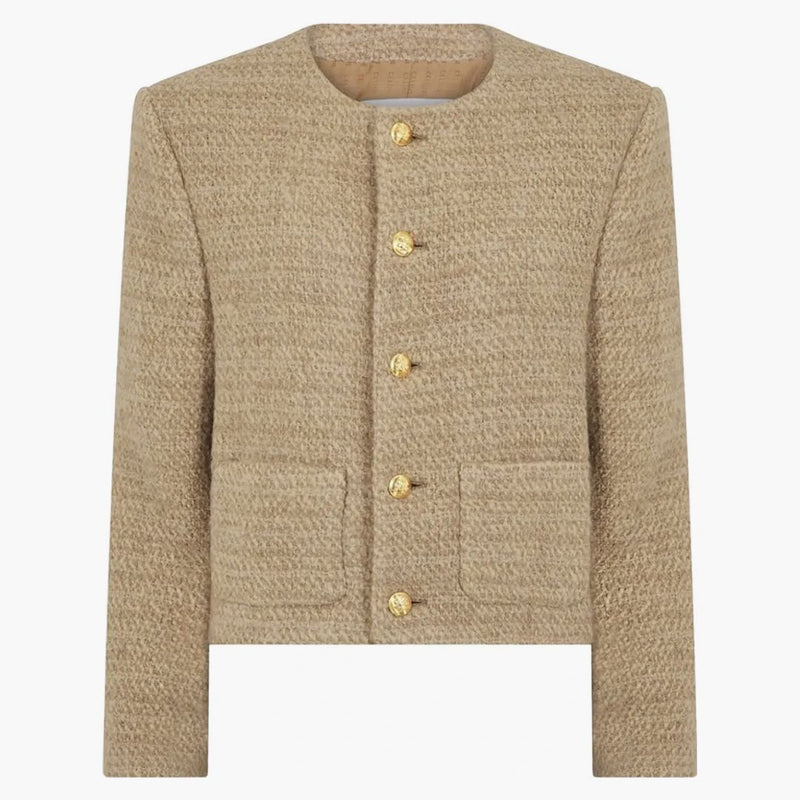 Celine Chasseur Natural Sticked Nette Jacket Natural