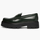 Celine Chunky Bull Penny Loafers Bottle Green
