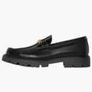 Celine Chunky Triomphe Loafer Black Gold Chain