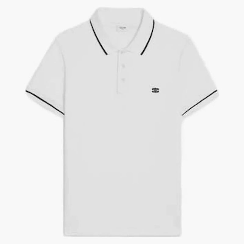 Celine Classic Cotton Pique Polo Off White/Black