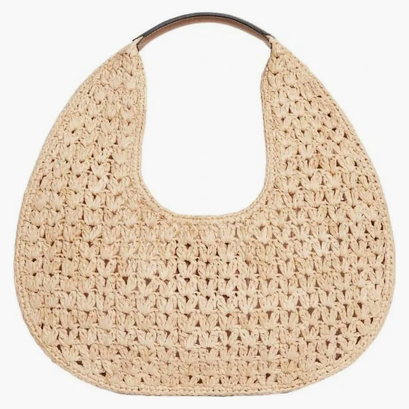 Celine Classic Panier Raffia Hobo Bag Natural/Tan