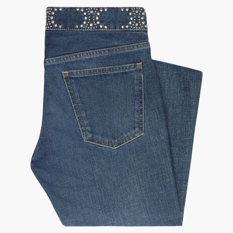 Celine Clean Dark Union Wash Denim Neo Skinny Jeans Clean Dark Union Wash