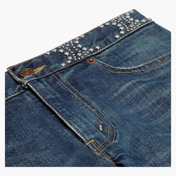 Celine Clean Dark Union Wash Denim Neo Skinny Jeans Clean Dark Union Wash