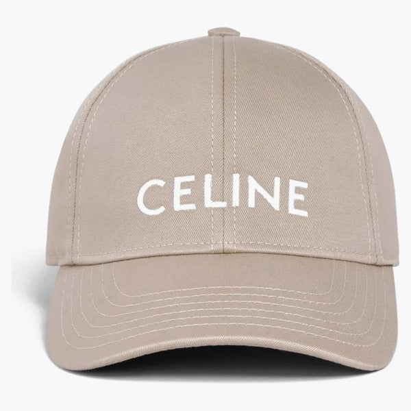 Celine Cotton Baseball Cap British Beige