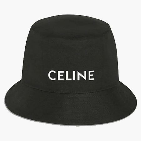 Bawełniane wiadro Celine ma czarne
