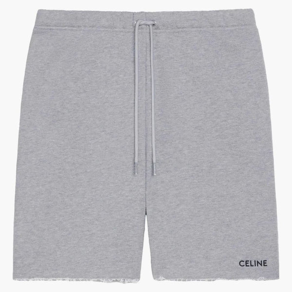 Celine Cotton Fleece Shorts grå/svart