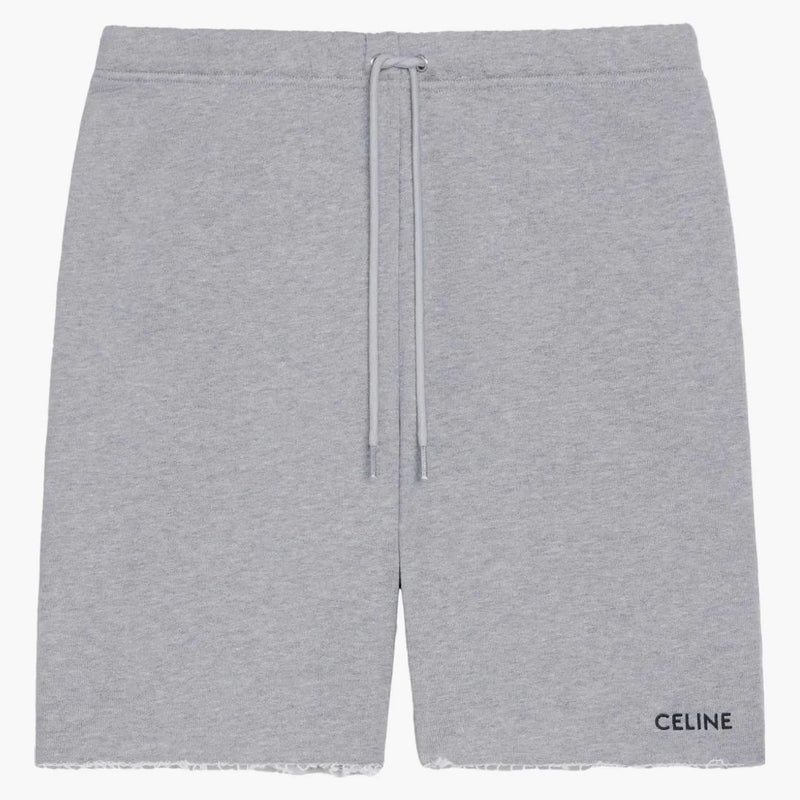Celine Cotton Fleece Shorts grå/svart