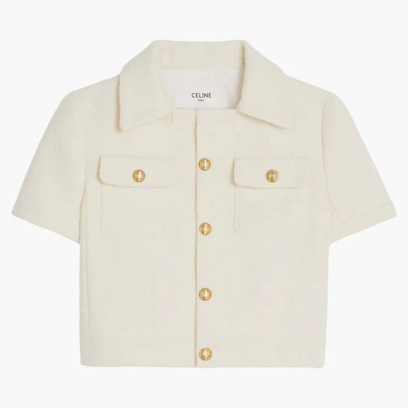 Celine beskuren tweed chelsea jacka craie
