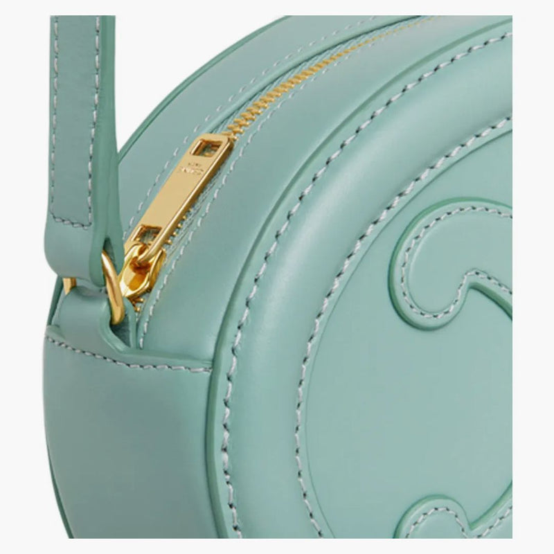 Celine Crossbody Oval Cuir Purse Triomphe broderi Ice Mint