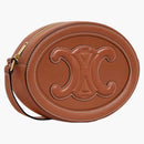 Celine cuir triomphe oval väska solbränna