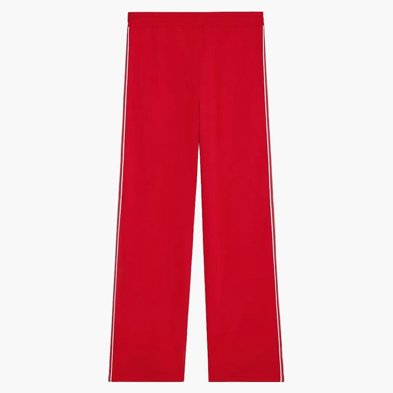 Celine Double Face Jersey Tracksuit Pants Red/Off White