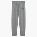 Celine Embroidered Cotton Track Pants Grey/black