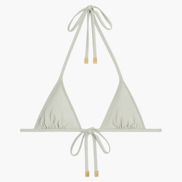 Celine gourmetkedja i matt jersey triangel topp vert amande