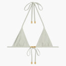 Celine Gourmet Chain in Matte Jersey Triangle Top Vert Amande