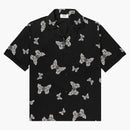 Celine Hawaiian Loose Butterfly Print Viscose Shirt Noir/cream