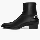 Celine Isaac Buckle Zipped Boot Black