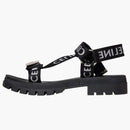 Celine Leo Sandalia Sandalia Negra Blanca