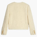 Celine Light Tweed Chelsea Jacket elfenben