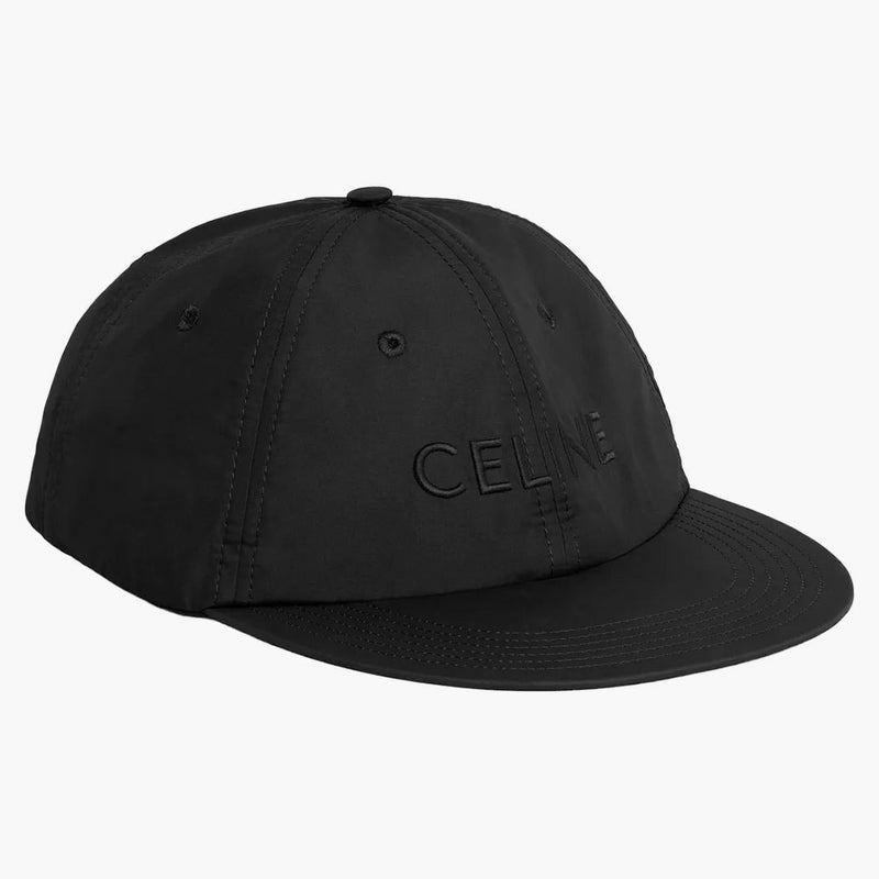 Celine Lightweight Nylon Skate Cap Black