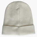 Celine logotipo bordado patrimonio gorro de cachemir en blanco