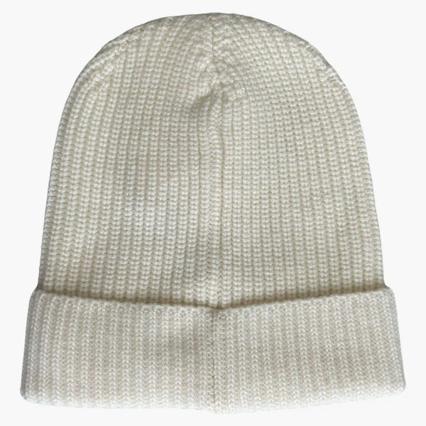 Celine logo broderi arv kashmir beanie off vit