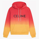 Celine volná bavlněná fleece mikina západ slunce/ černá