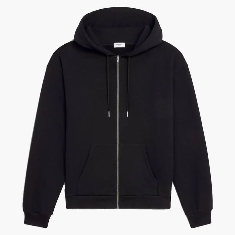 Celine lös tröja i bomullsfleece svart/vit