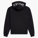 Celine Loose Sweatshirt in Cotton Fleece Black/White