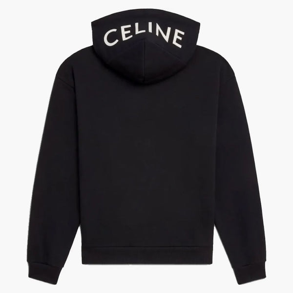 Celine lös tröja i bomullsfleece svart/vit