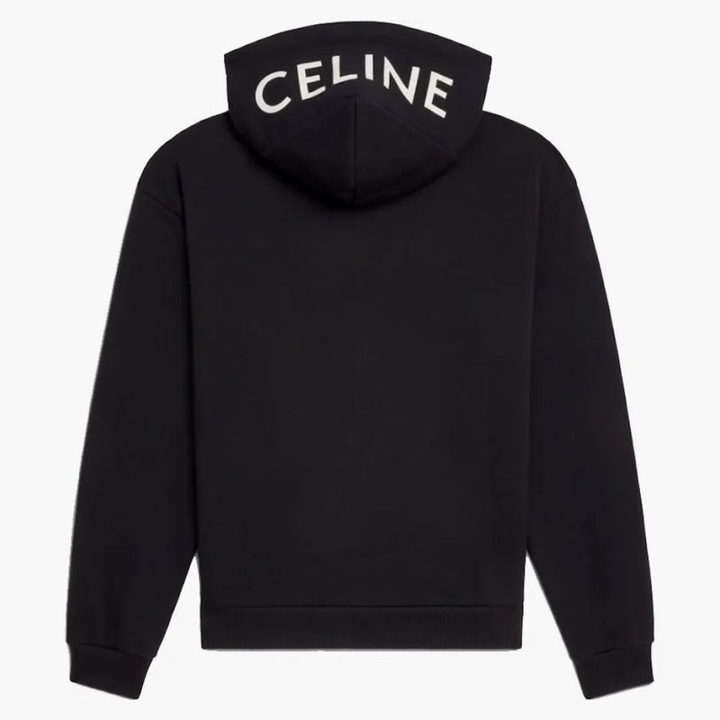 Celine lös tröja i bomullsfleece svart/vit
