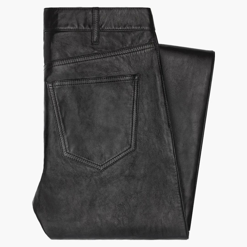 Celine lou mjuk lammskinn jeans svart