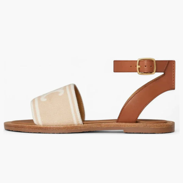 Celine Lympia Sandal Beige Tan (kvinnors)