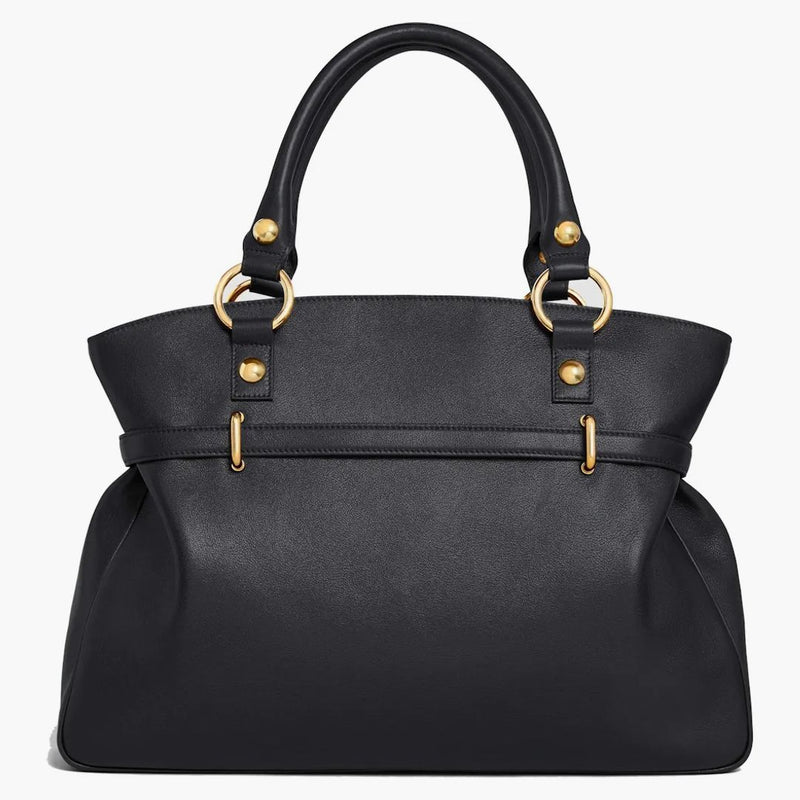 Celine Medium Antia Bag In Supple Calfskin Black